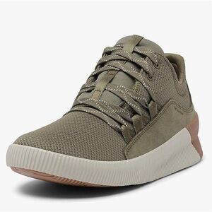 Sorel Olive Green Low-Top Sneakers